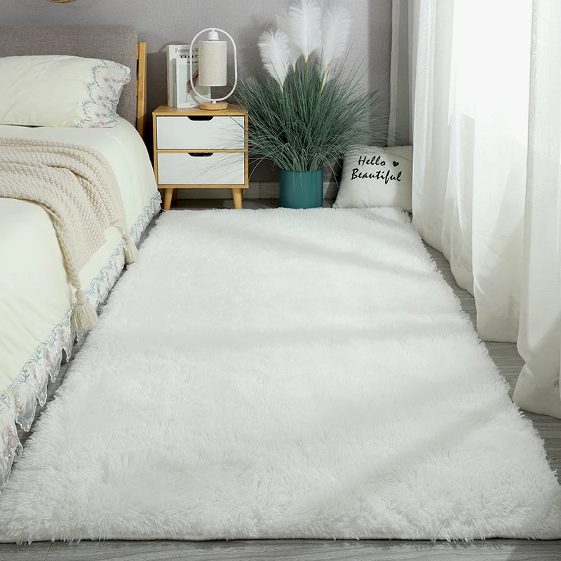 Washable Long Hair Carpet Living Room Coffee Table Fluffy Large Rugs 160x230 Girl Bedroom Thick Carpets In Door Non-slip Mats