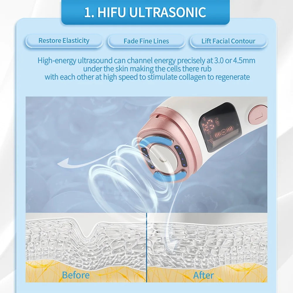 Vexaroa Mini HIFU RF EMS Facial Lifting Skin Tightening Device