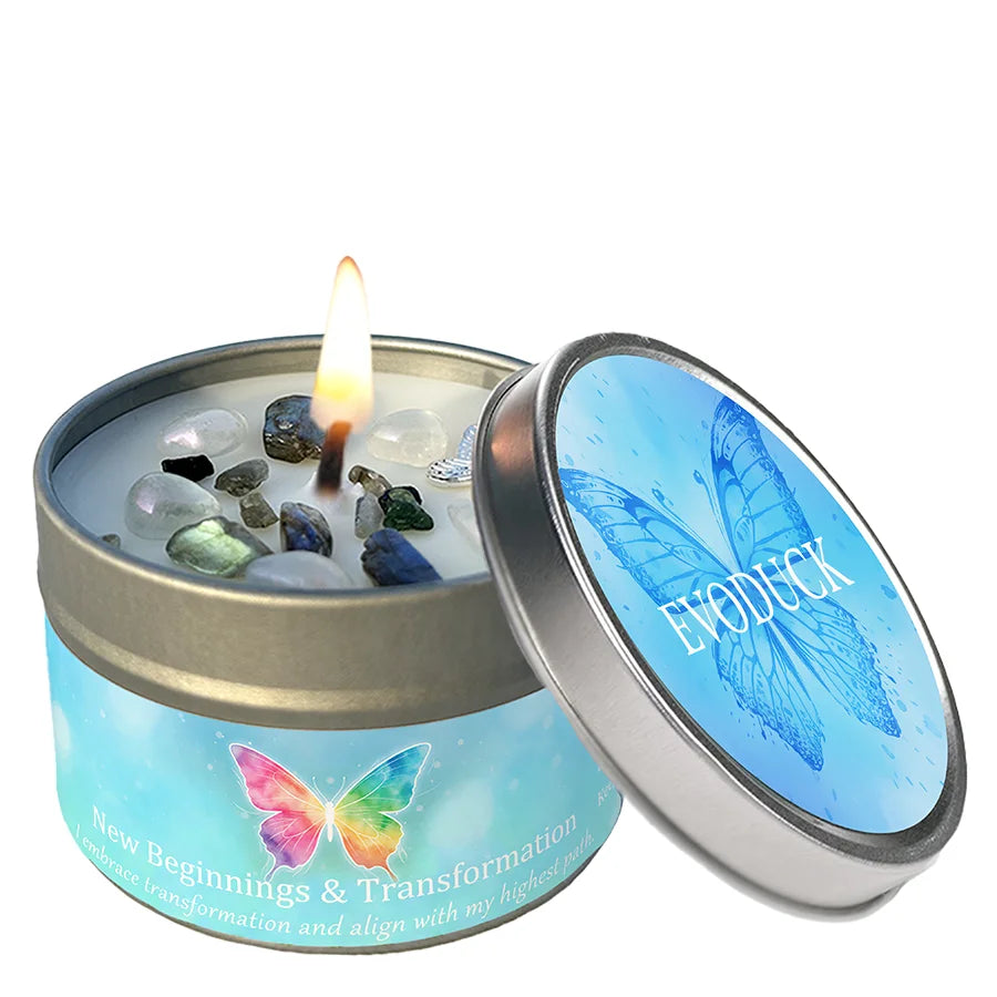 Vexaroa white sage frankincense crystal candle - image 15