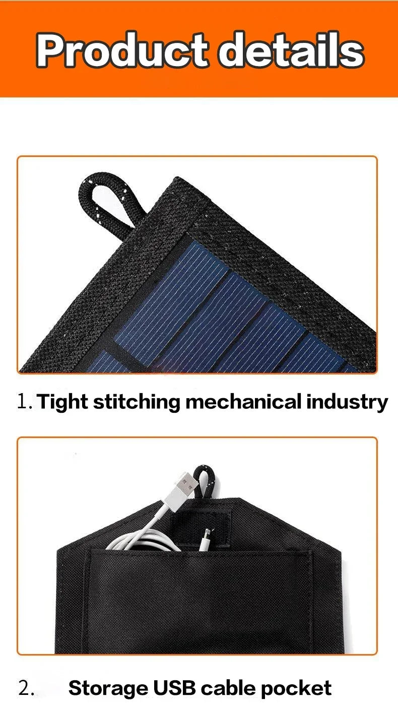 Vexaroa 100W foldable USB solar panel charger — product image 5