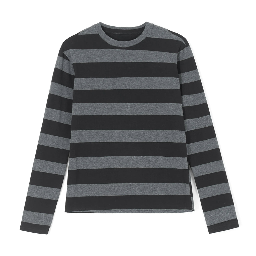 Vexaroa Fairy Grunge Long Sleeve Baggy Striped Tee Shirt