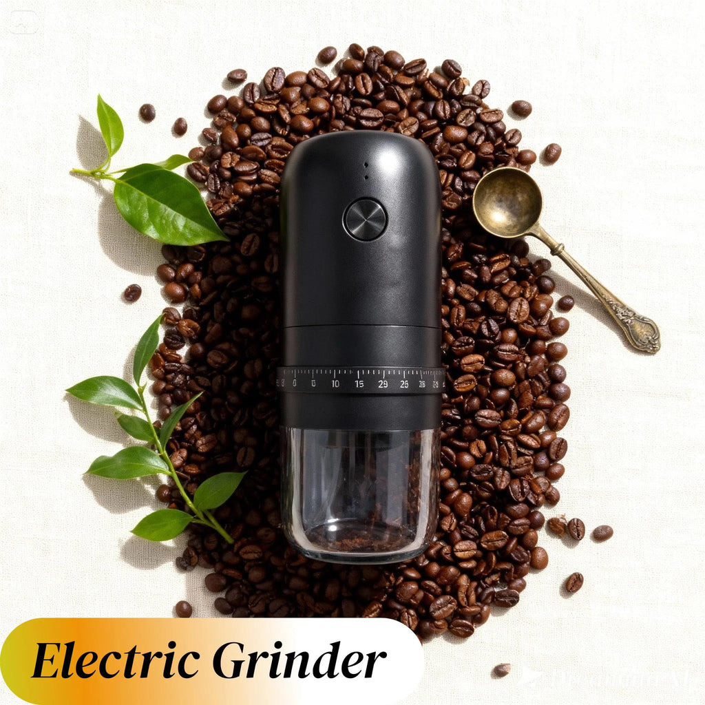 Coffee Grinders for Home Use Portable Burr Coffee Bean Grinder Electric with Cleaning Brush10 Cups Per Charge,Grinder for Travel