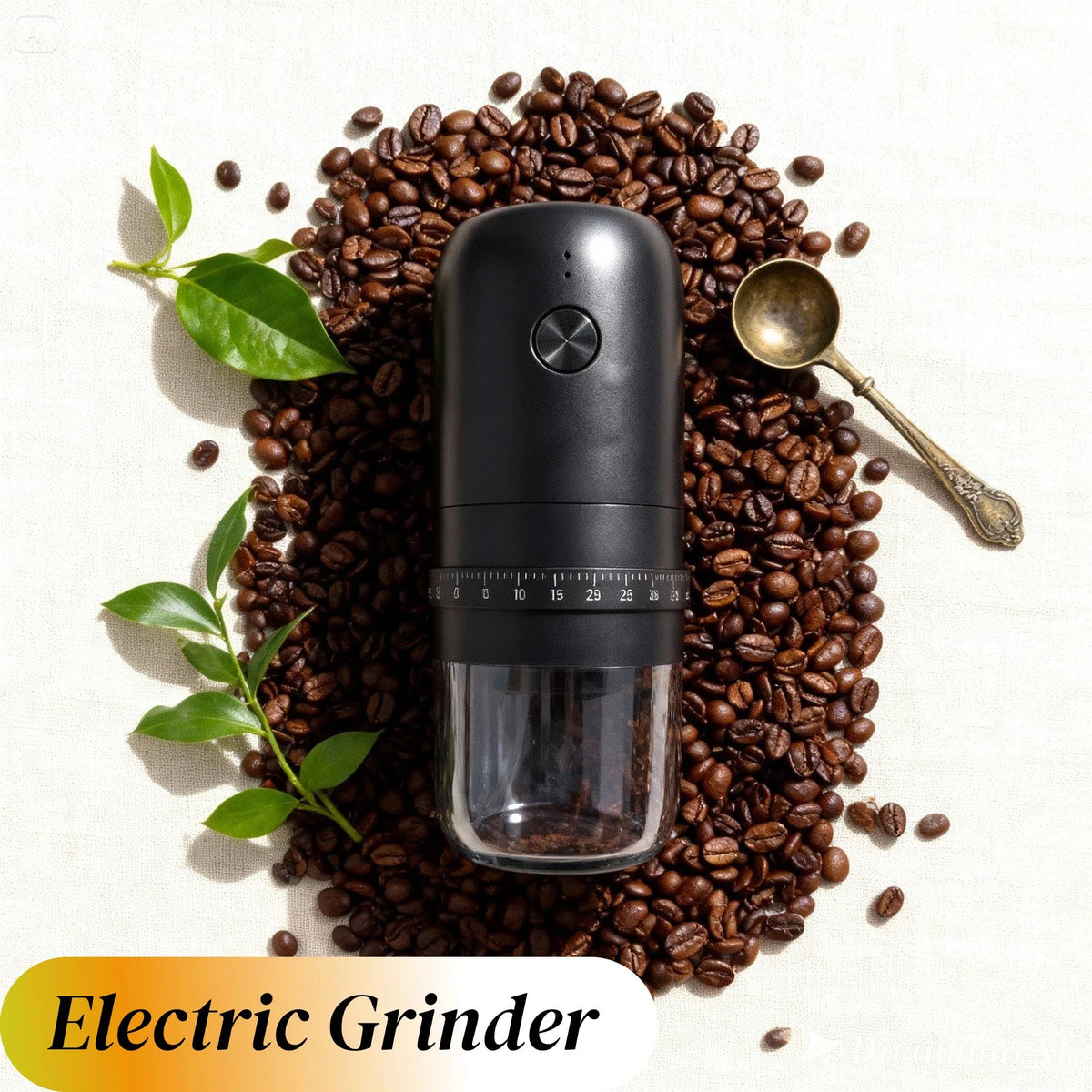 Coffee Grinders for Home Use Portable Burr Coffee Bean Grinder Electric with Cleaning Brush10 Cups Per Charge,Grinder for Travel