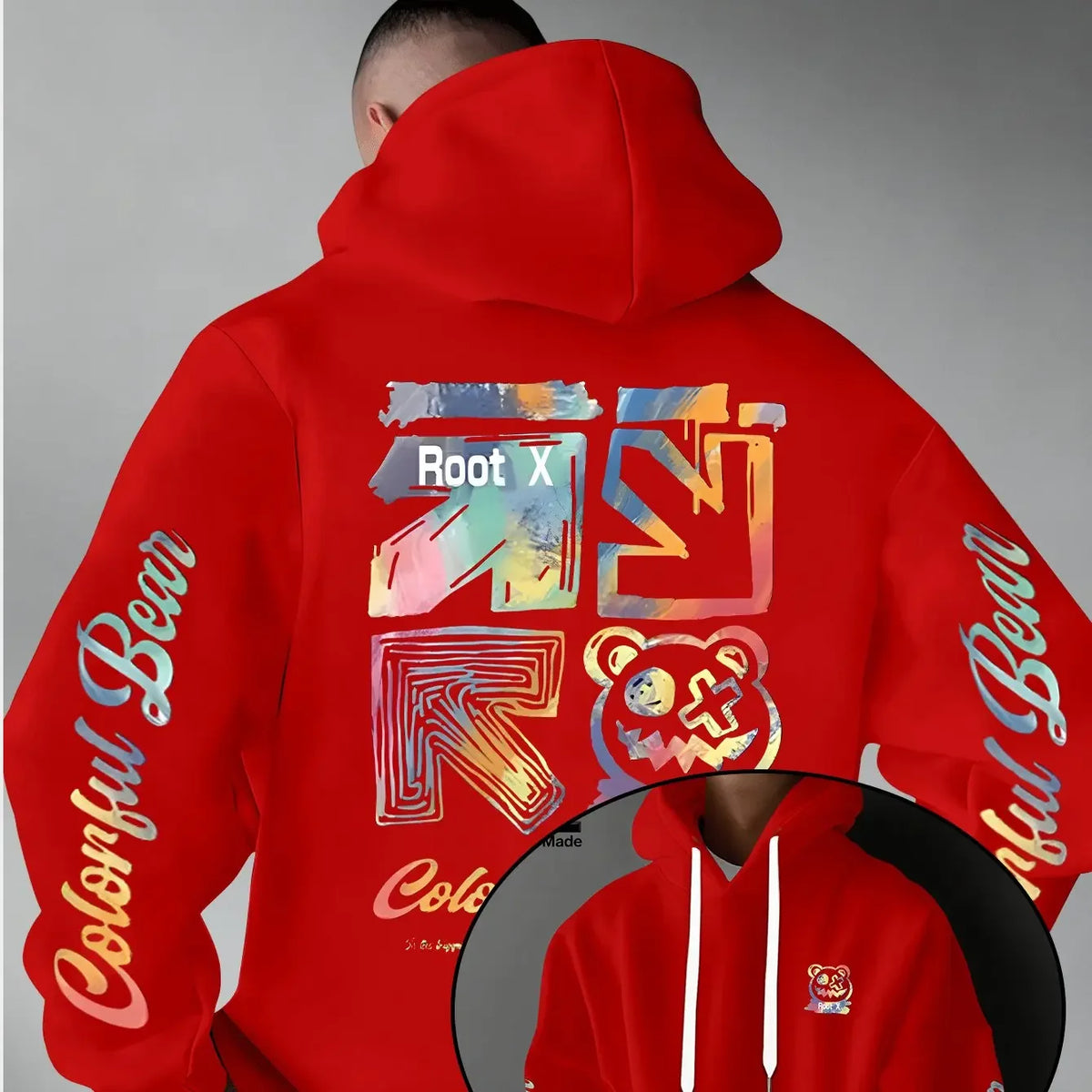 Vexaroa Rainbow Graffiti Bear Hoodie — product image 37