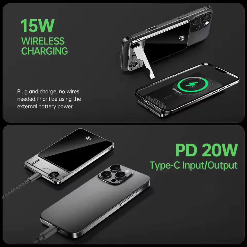 Vexaroa ultra-thin magnetic wireless power bank — product image 6