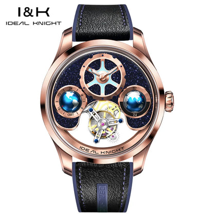 Tourbillon Watch Men 43mm Blue | Vexaro