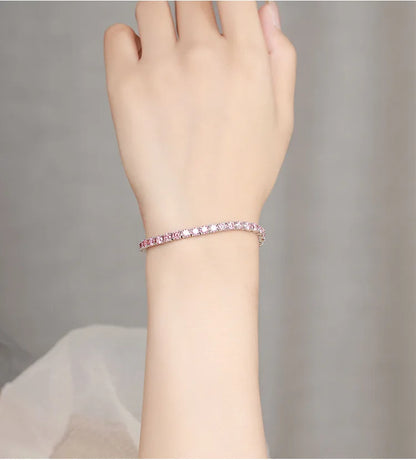 Vexaroa PT950 Platinum Gradient Moissanite Bracelet | Vexaroa