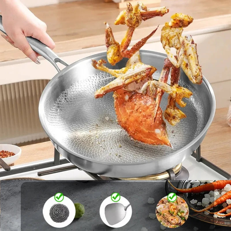 Vexaroa Textured Titanium-Style Frying Pan product photo, view 5