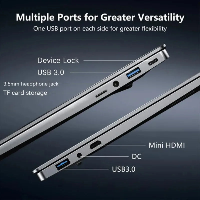 New Portable 15.6' Gaming Laptop Computer Intel Core I9 10980HK Windows 11 PC Gamer 32GB RAM Fingerprint Unlock Notebook PC