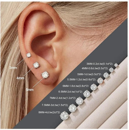 Vexaroa 14K Gold Lab-Grown Diamond Screw-Back Earrings