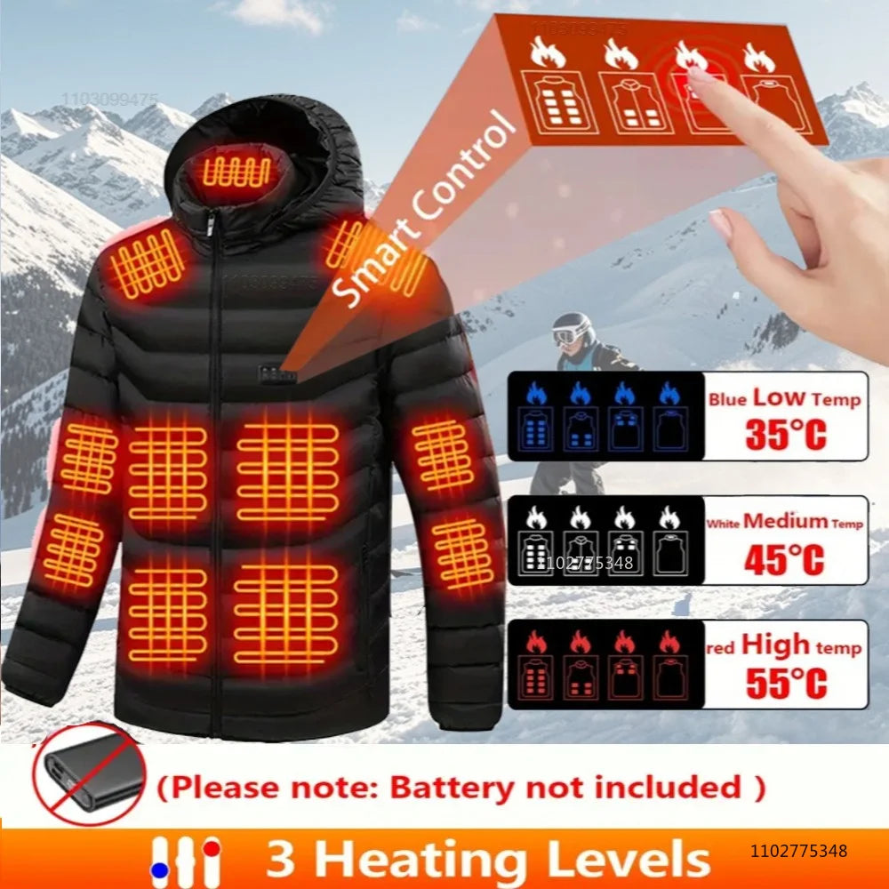 Vexaroa Heated Jacket Men Women Winter Self-Heating Down Coat