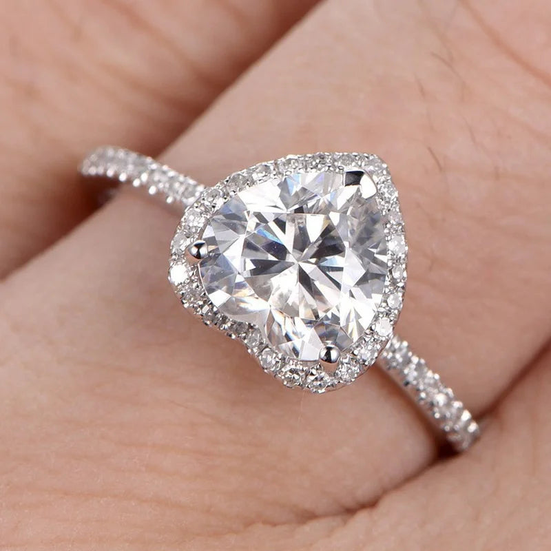 Vexaroa Silver-Tone Heart Cubic Zirconia Ring — Vexaroa product image 2