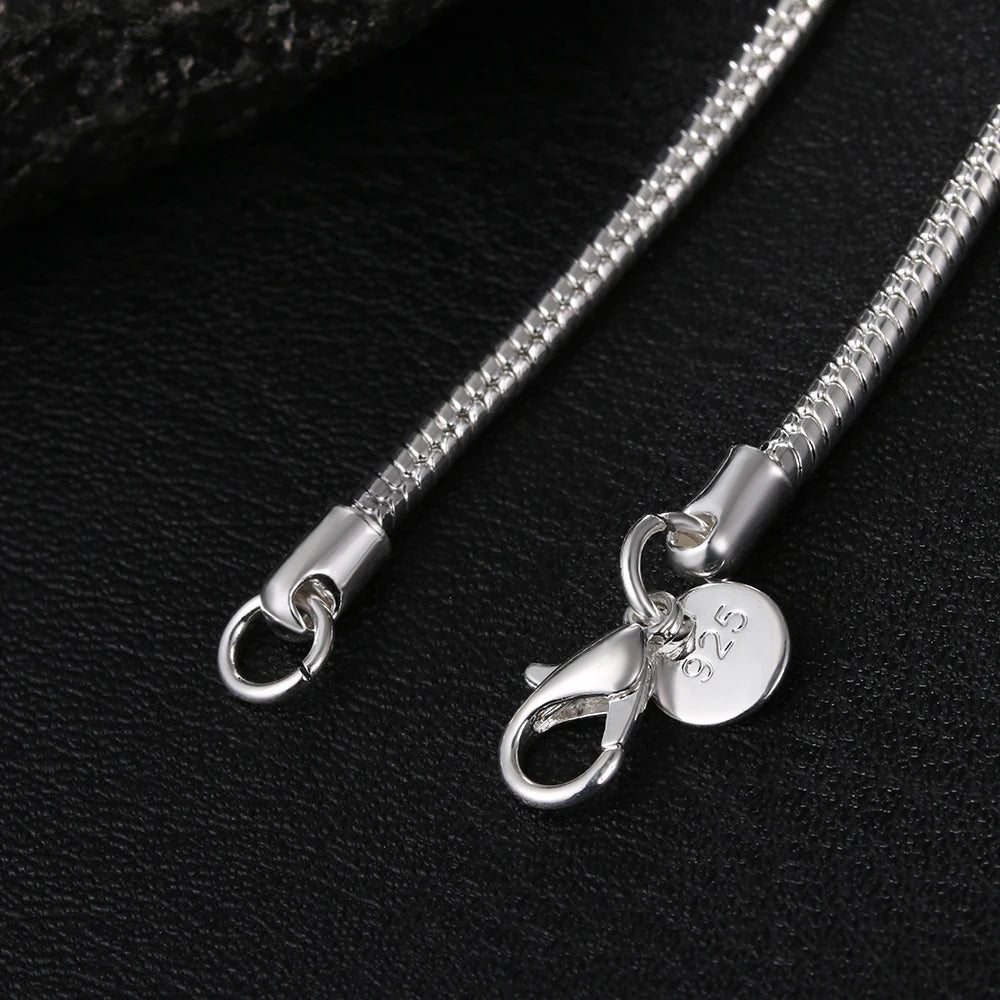 Vexaroa 925 sterling silver snake chain necklace - product gallery image 6