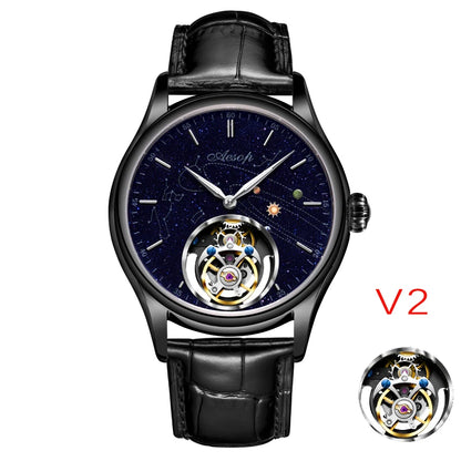 Vexaroa Flying Tourbillon Men's Watch – Skeleton Sapphire