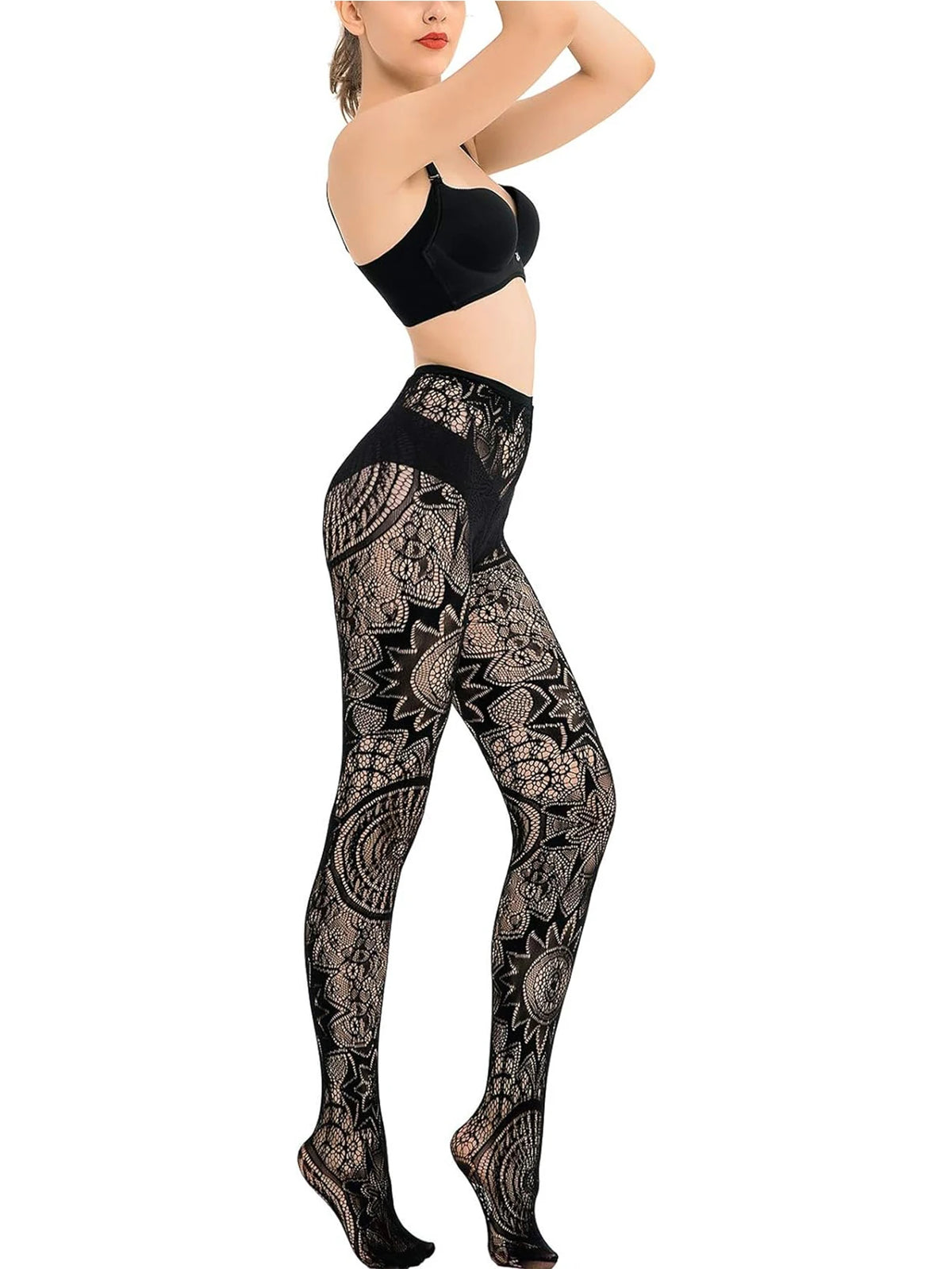 fishnet stockings sexy tattoo lace stockings lace hollow pantyhose