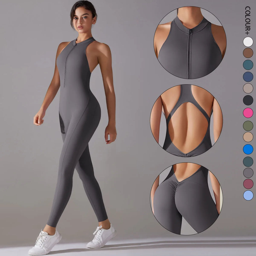 Vexaroa Tummy Control Butt Lift Sports Bodysuit Shapewear — product image
