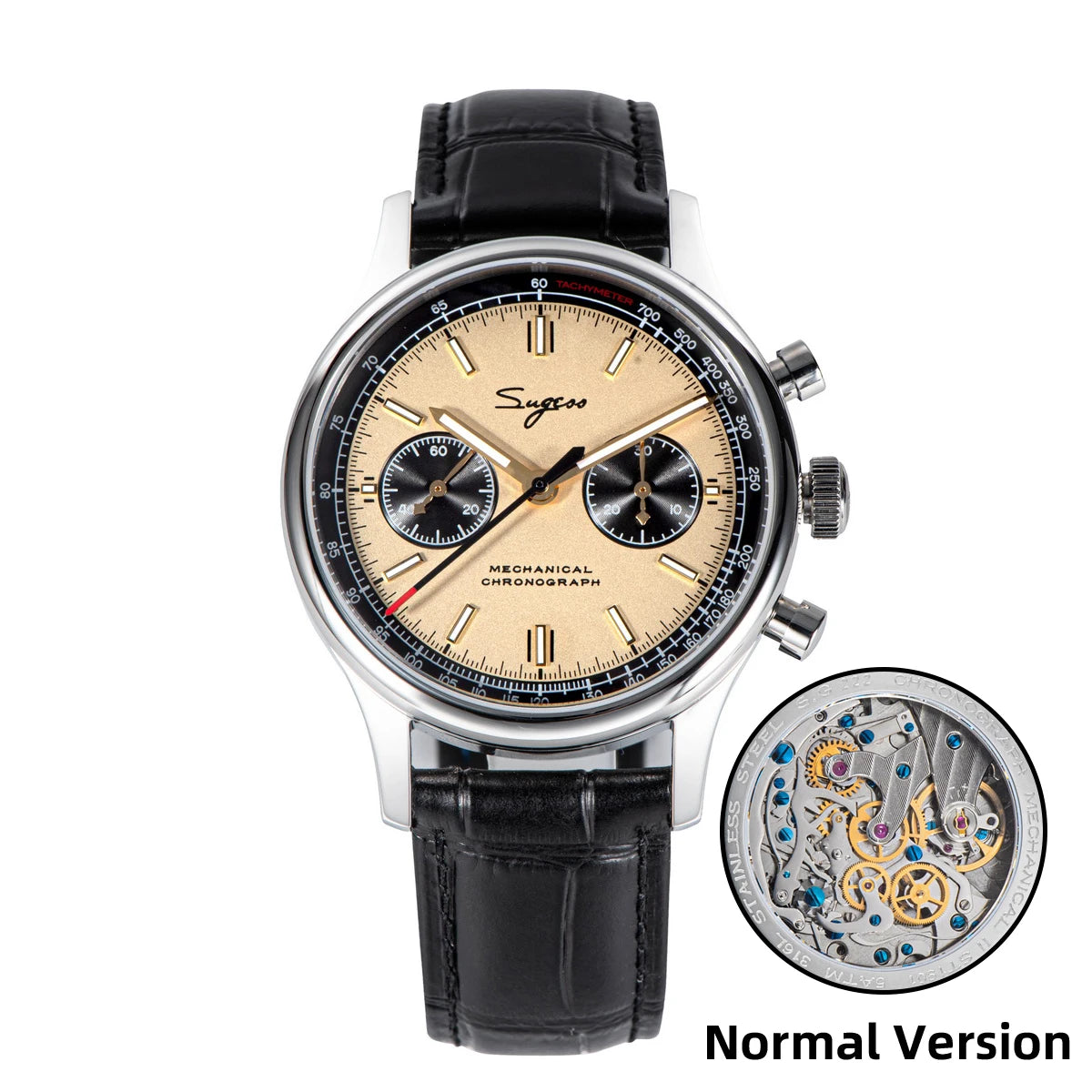 Vexaroa Pilot Chronograph Watch Seagull ST1901 Panda