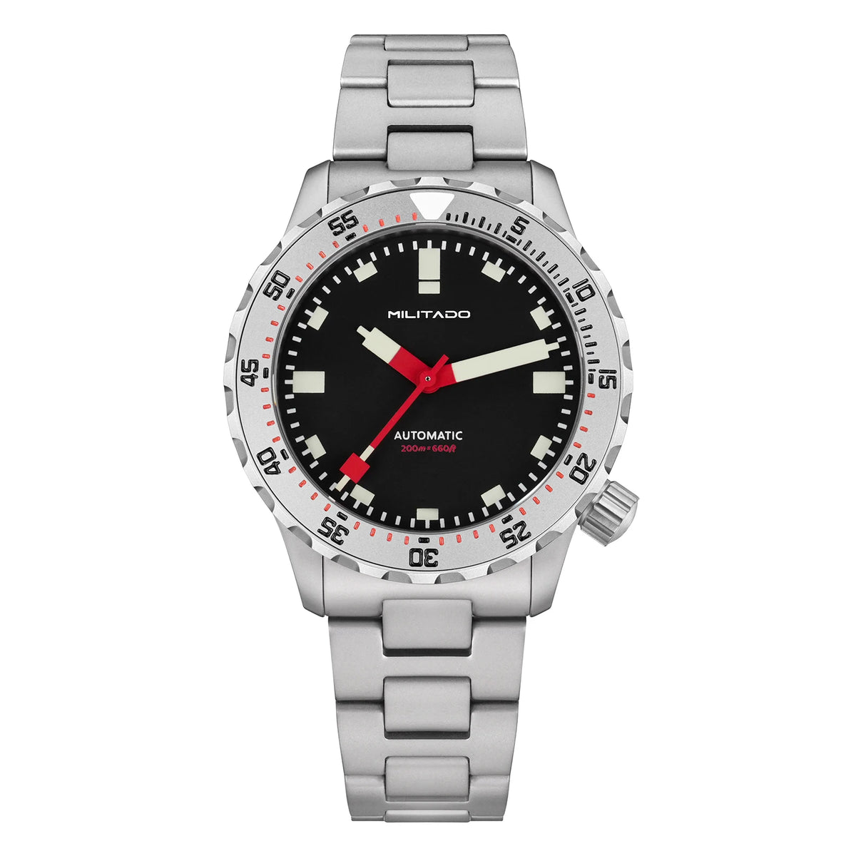 Automatic Diver Watch 39mm PT5000 Mechanical Sapphire 200m Waterproof PVD BGW9 Lume Steel Bracelet Mens Watchs