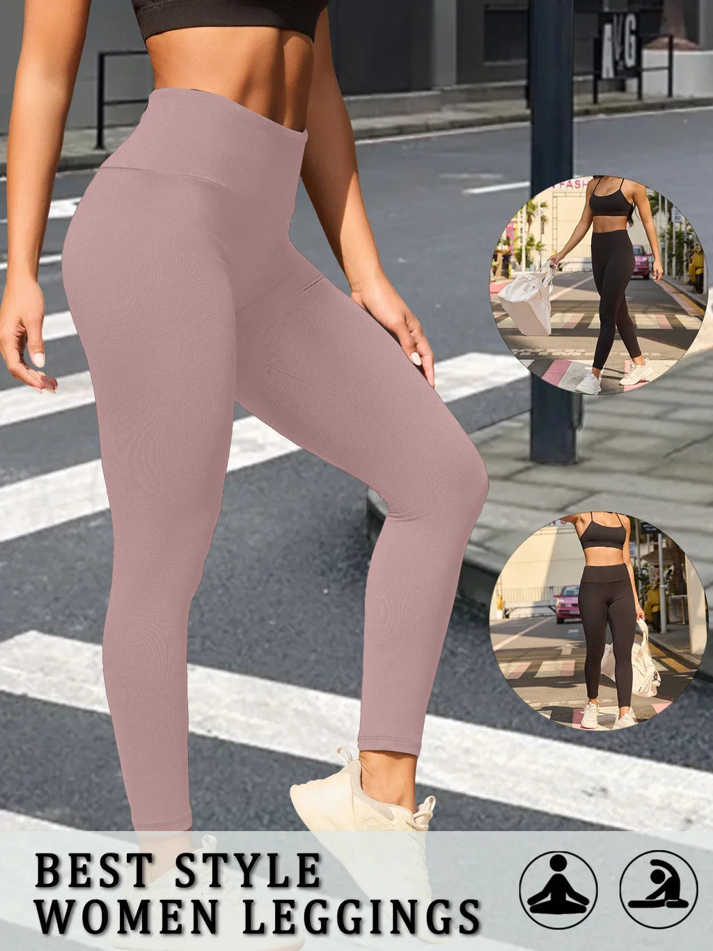 Vexaroa Super Soft High-Waist Tummy Control Leggings