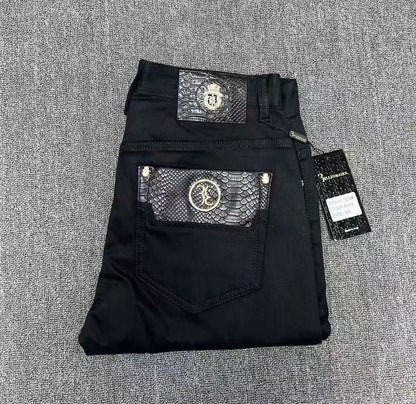 Vexaroa Jeans Men fashion Embroidery comfortable elasticity Casual
