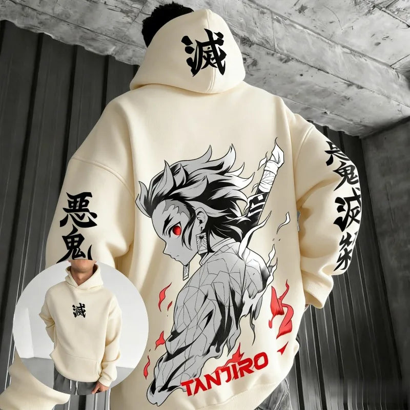Vexaroa Tanjiro Anime Graphic Pullover Hoodie — product image 6