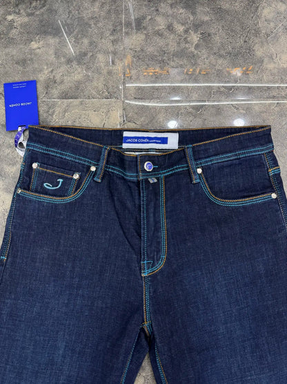 Men's Cotton Jeans, Embroidered Straight Leg, Sizes 29-40 | Vexaroa.