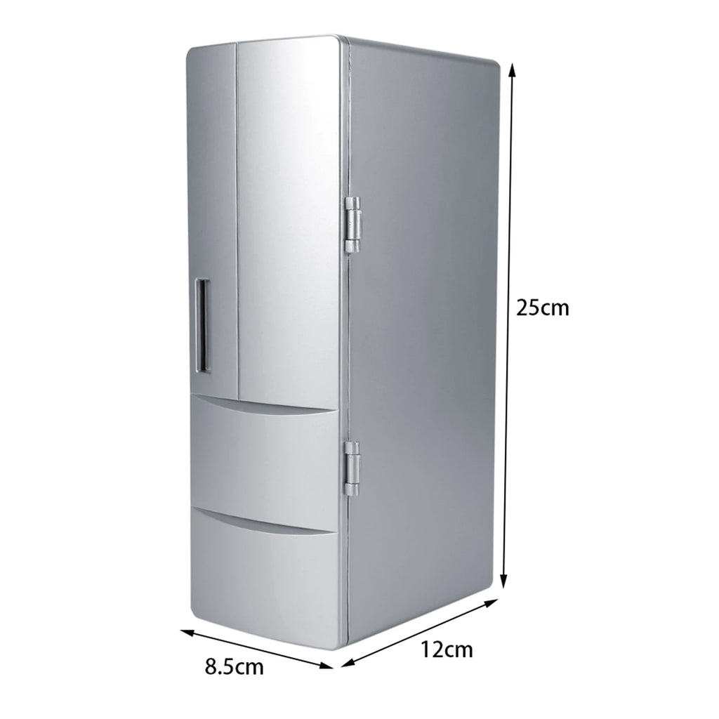 Compact Mini USB Fridge Freezer Cans Drink Beer Cooler Warmer Travel Car Office Use