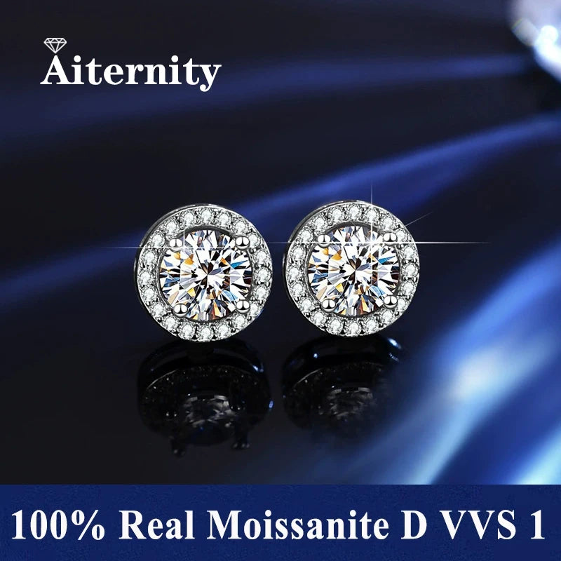 Vexaroa Moissanite-Style Silver Stud Earrings — Vexaroa product image 27