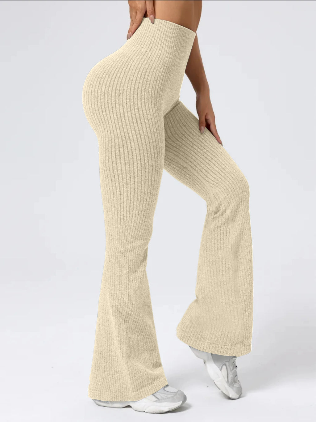 Vexaroa Women's High Waist Bell Bottom Flare Pants Sporty Fit