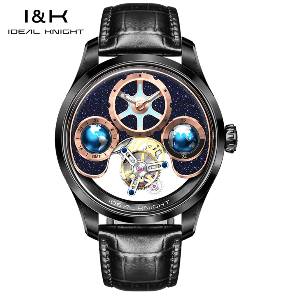 Tourbillon Watch Men 43mm Blue | Vexaro