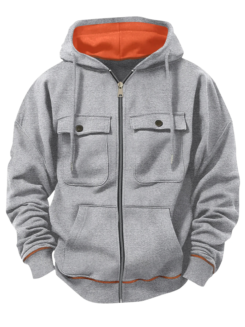 Vexaroa Men's Velvet Multi-Pocket Zip Hoodie — product image 13