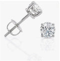 Vexaroa 14K Gold Lab-Grown Diamond Four-Prong Studs