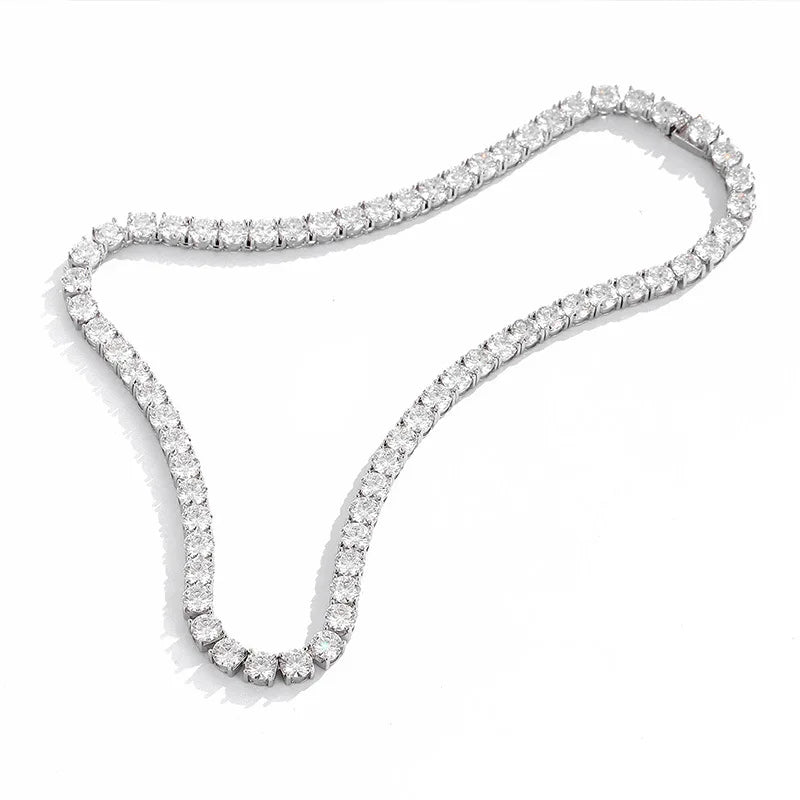 Vexaroa PT950 Platinum Moissanite Tennis Necklace - product image 3