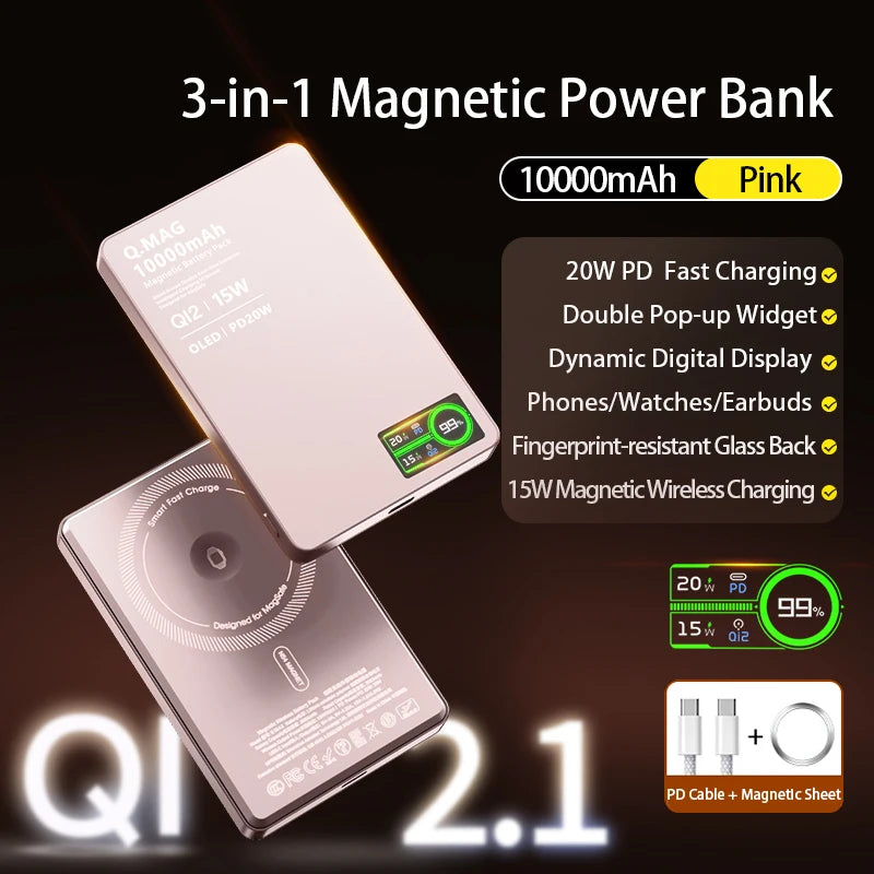 Vexaroa Magnetic Wireless Power Bank 5000/10000mAh iPhone