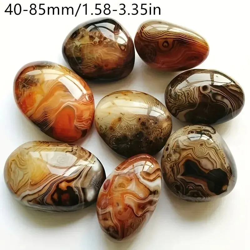 Big Silk Agate Raw Stone Handle Piece No Engraved Pebbles Raw Stone Grab Piece Play Piece DIY Jewelry Gemstones Stone Landscape