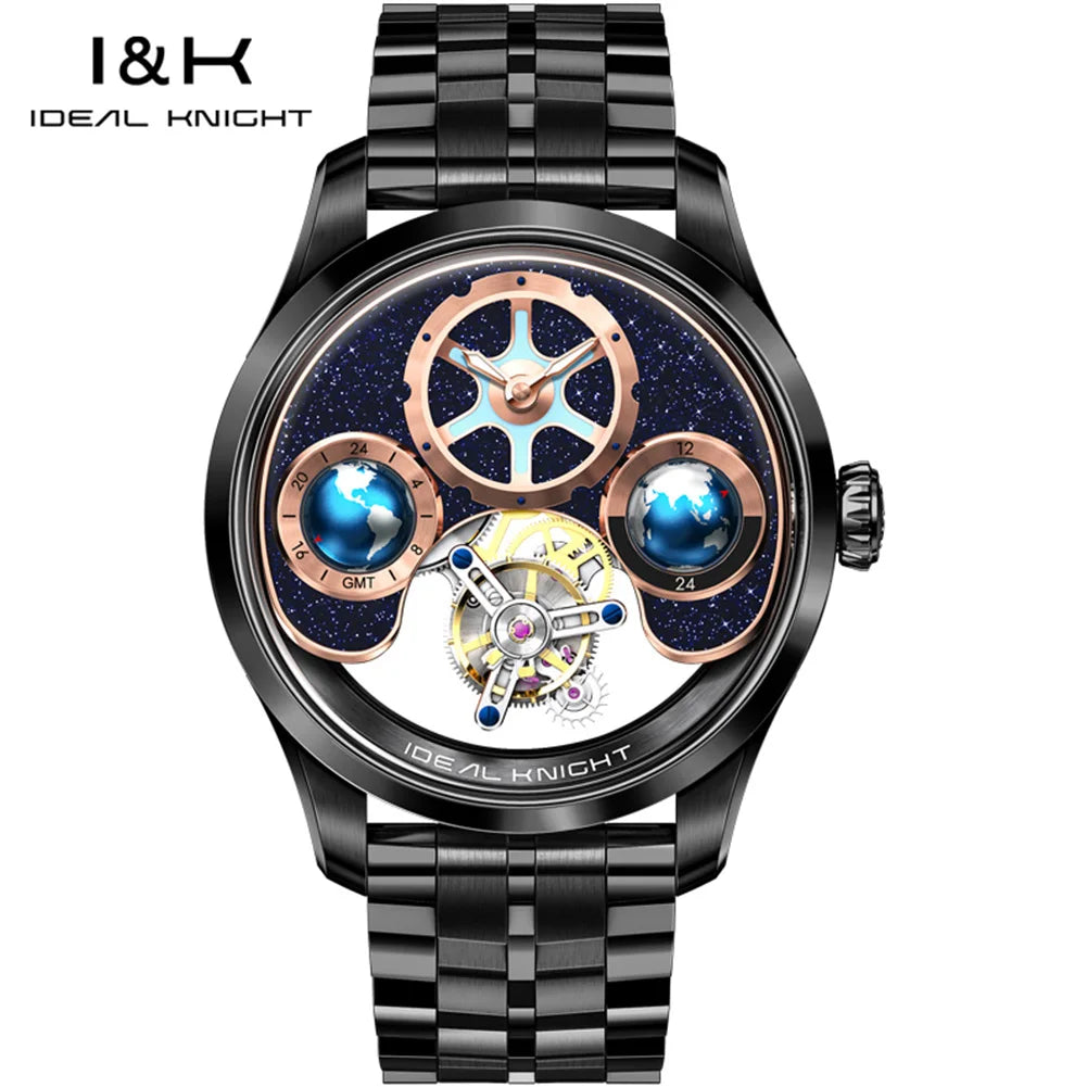 Tourbillon Watch Men 43mm Blue | Vexaro