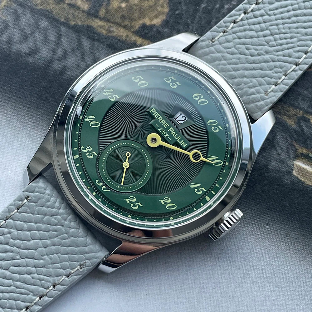 Vexaroa Jumping Hour Automatic Watch, 38mm Vintage Men's Date Dial